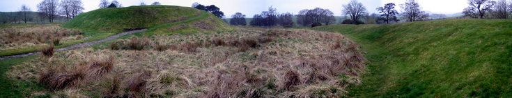 Panorama showing the Peel at Lumphanan