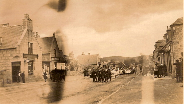 Parade through Alford