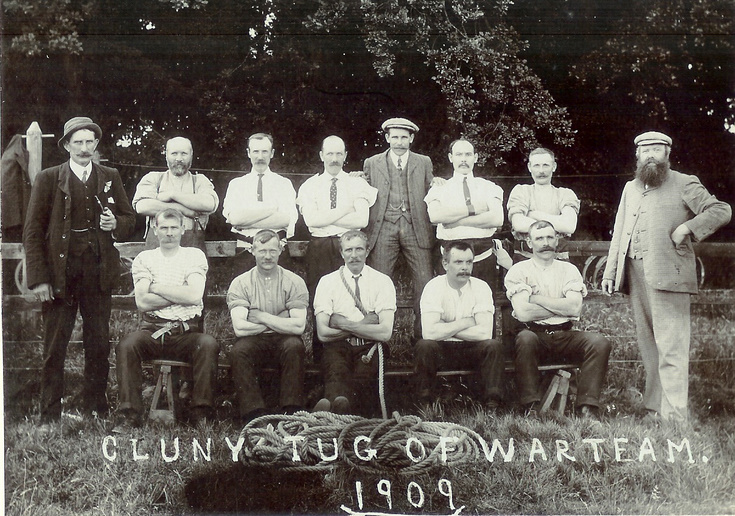 Cluny tug of war team