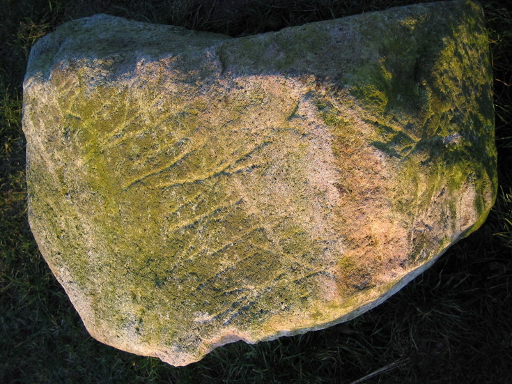 Odd Ogham-like markings