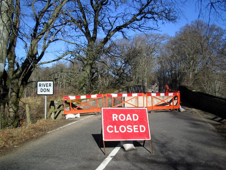 Closure of Keig Bridge