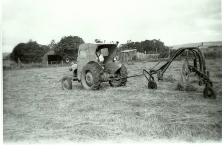 Turning hay on Howe of Alford