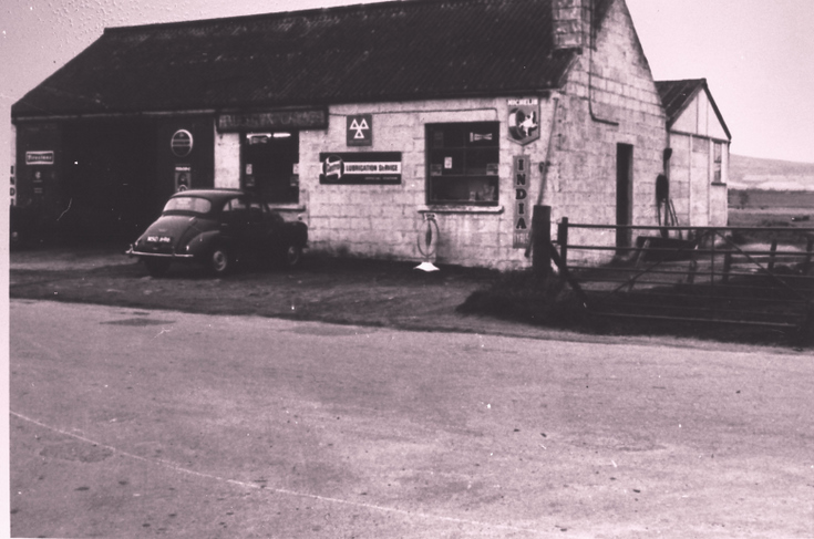 Haughton Garage with Morris Minor 