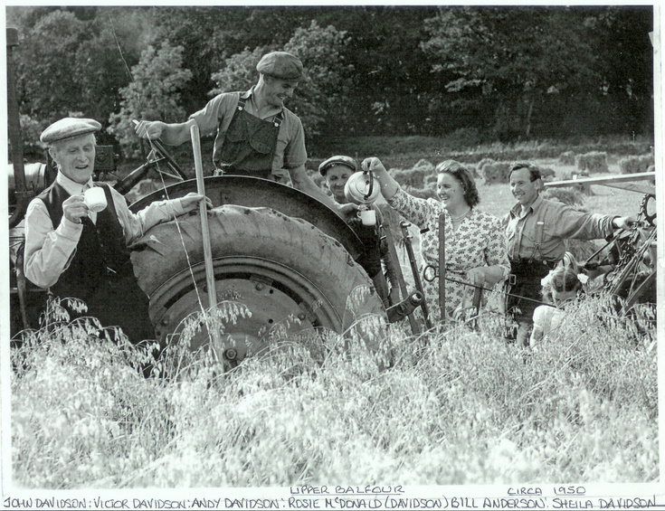 The Davidson Family at work on Upper Balfour