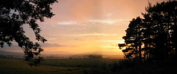 Sunset over Alford Vale