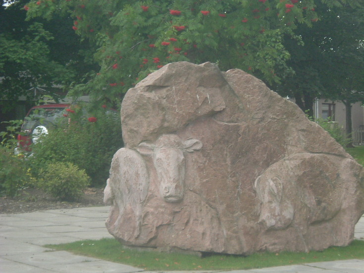 The Millenium Sculpture at Alford Railway Museum