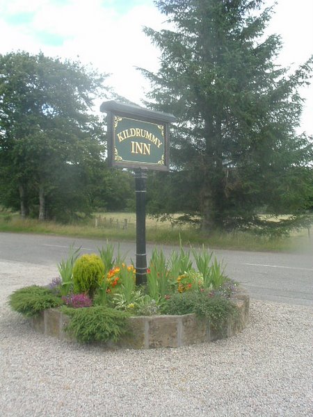 Kildrummy Inn sign