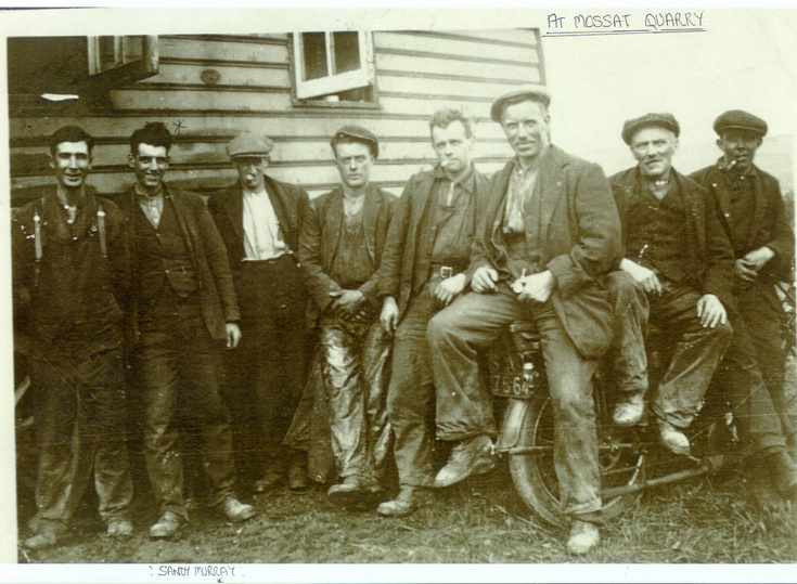 Workers at Mossat Quarry