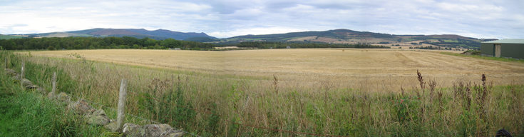 Panorama from Meikle Endovie, Alford