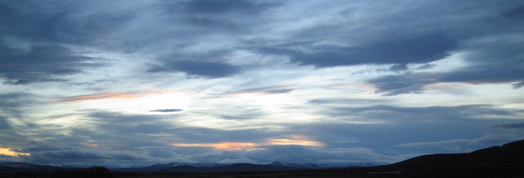 Winter evening near Cullerlie