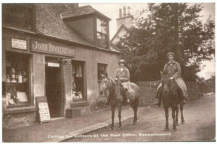 Calling for letters at the PO, Kennethmont