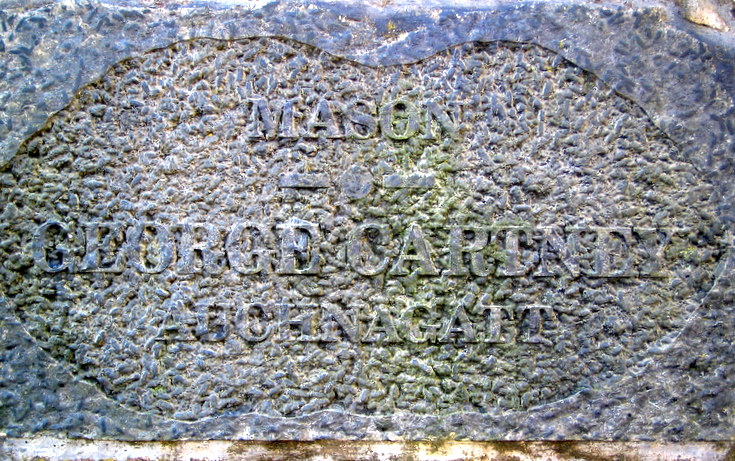 Mason's Plaque at Alford Bull Monument