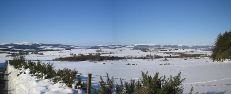 View from above Midmar Fishery