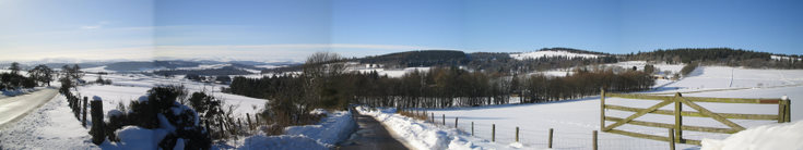 Snow covered Deeside