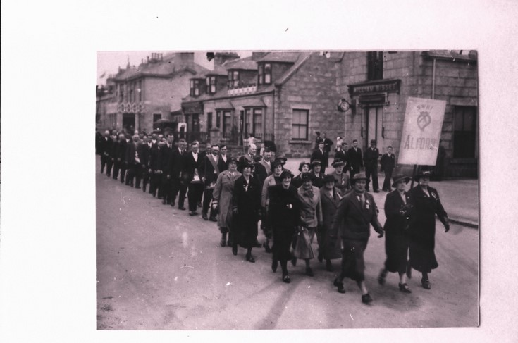 Parade in Main Street Alford