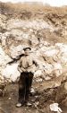 Joe Riddell Snr at Drybrae Quarry, Glacks