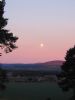 Early morning and a setting moon